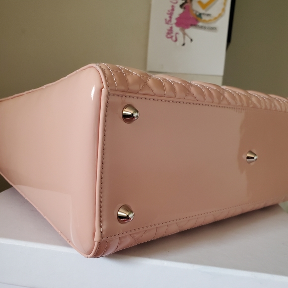 Lady Dior pink patent silver hard ware large bag - Picture 8 of 14